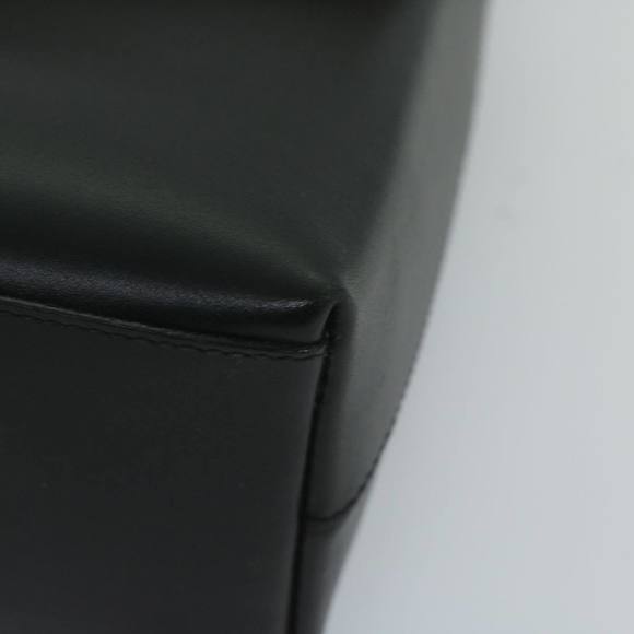 GUCCI Bamboo Hand Bag Leather Black 001 3444 1887 Auth 61693 - Picture 15 of 16